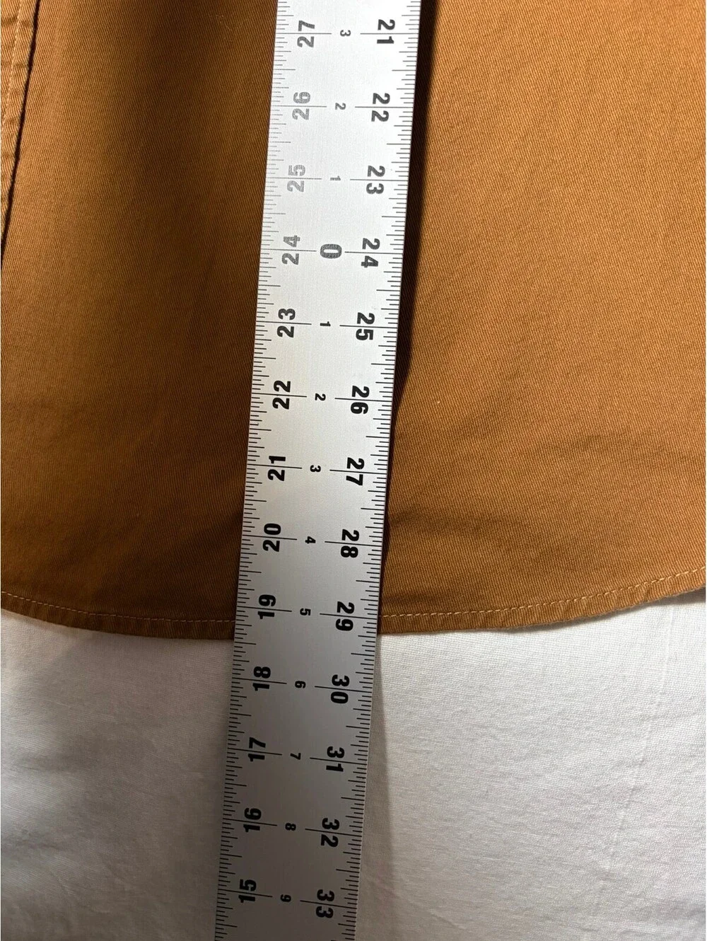 Wrangler Rugged Wear Men’s Brown Long Sleeve Button Up Work Shirt Western